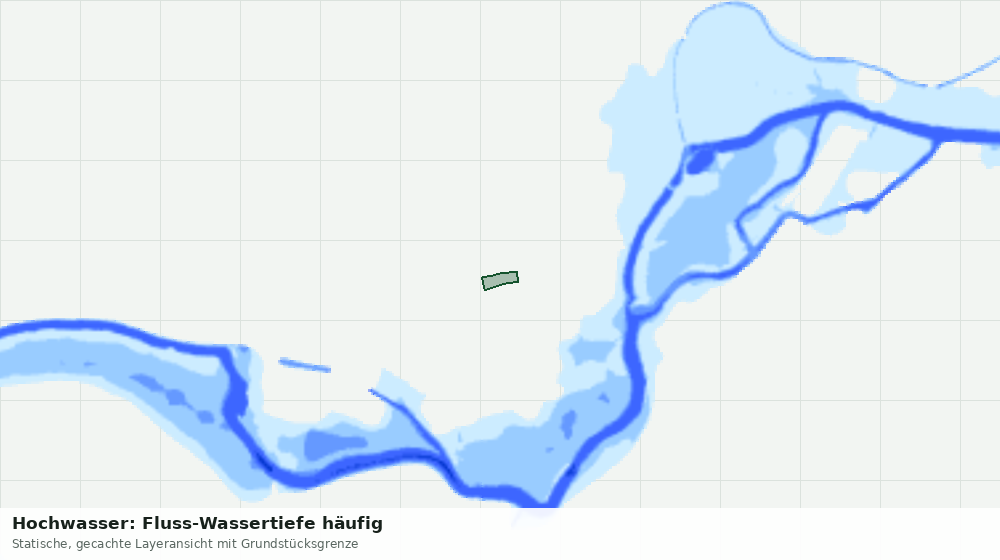Statische Kartenansicht: Hochwasser: Fluss-Wassertiefe häufig