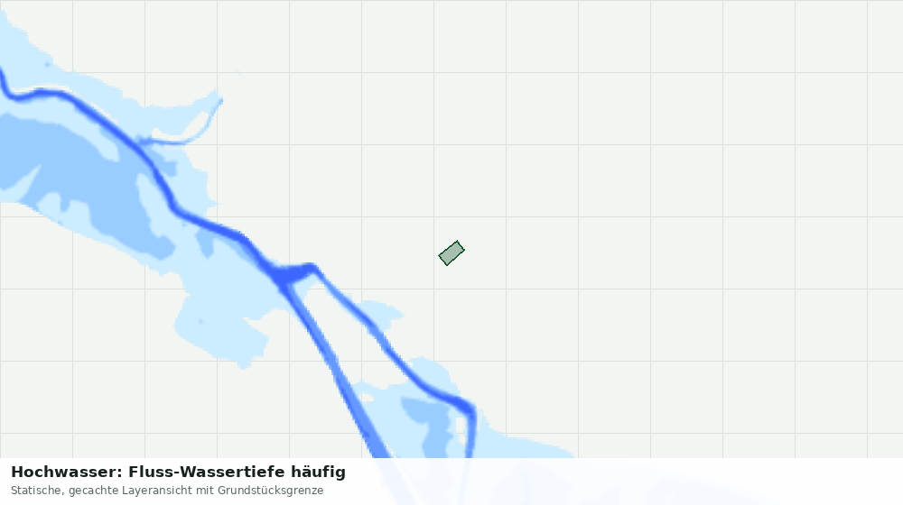 Statische Kartenansicht: Hochwasser: Fluss-Wassertiefe häufig
