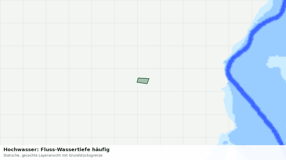 Statische Kartenansicht: Hochwasser: Fluss-Wassertiefe häufig