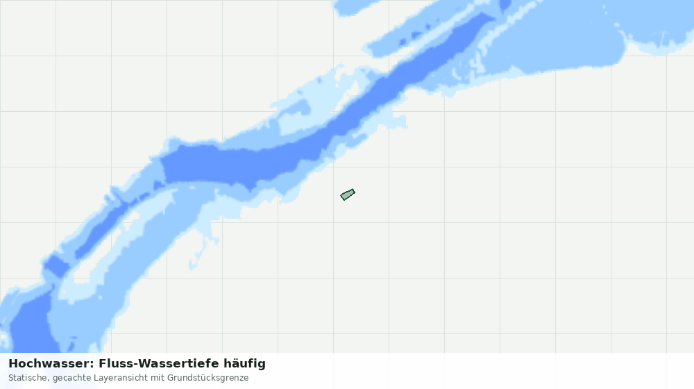 Statische Kartenansicht: Hochwasser: Fluss-Wassertiefe häufig
