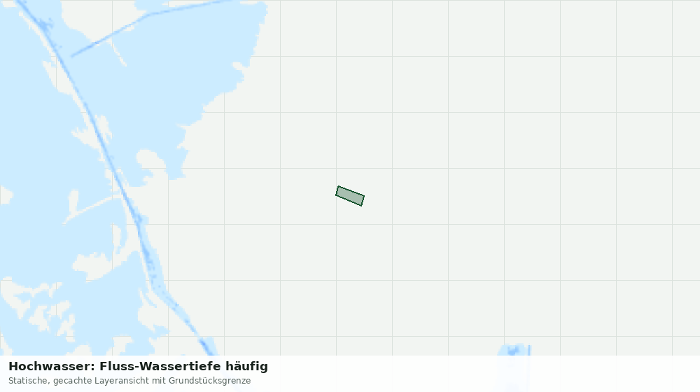 Statische Kartenansicht: Hochwasser: Fluss-Wassertiefe häufig