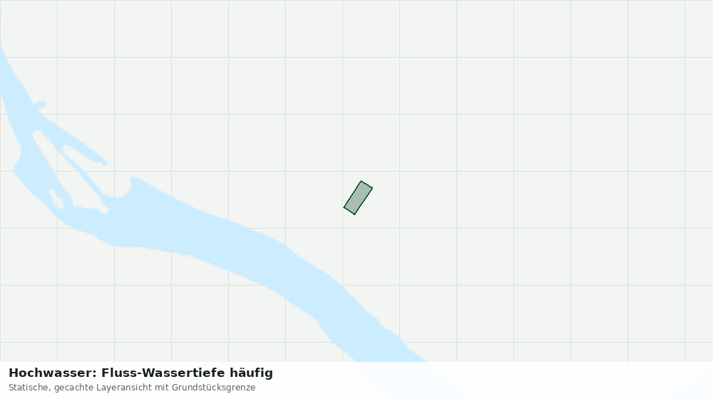 Statische Kartenansicht: Hochwasser: Fluss-Wassertiefe häufig