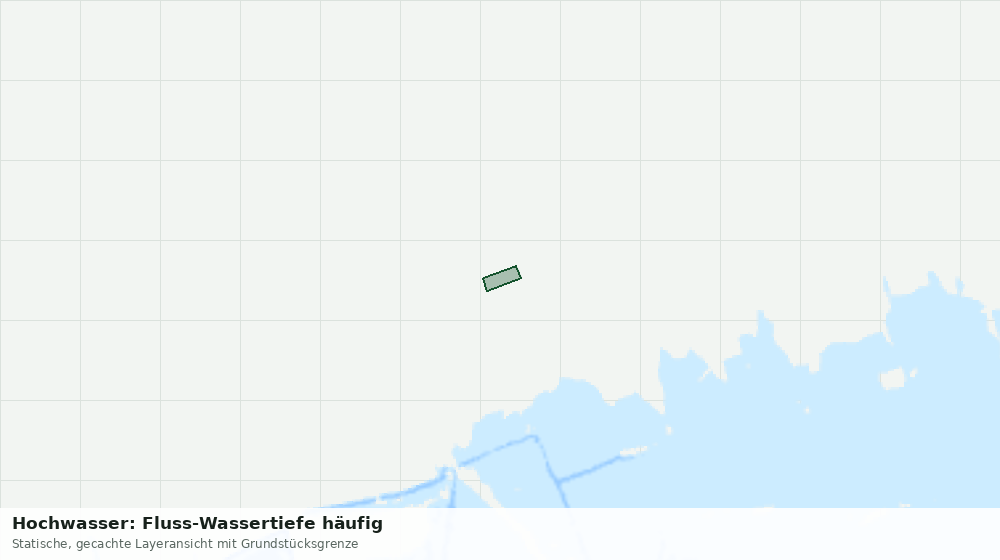 Statische Kartenansicht: Hochwasser: Fluss-Wassertiefe häufig