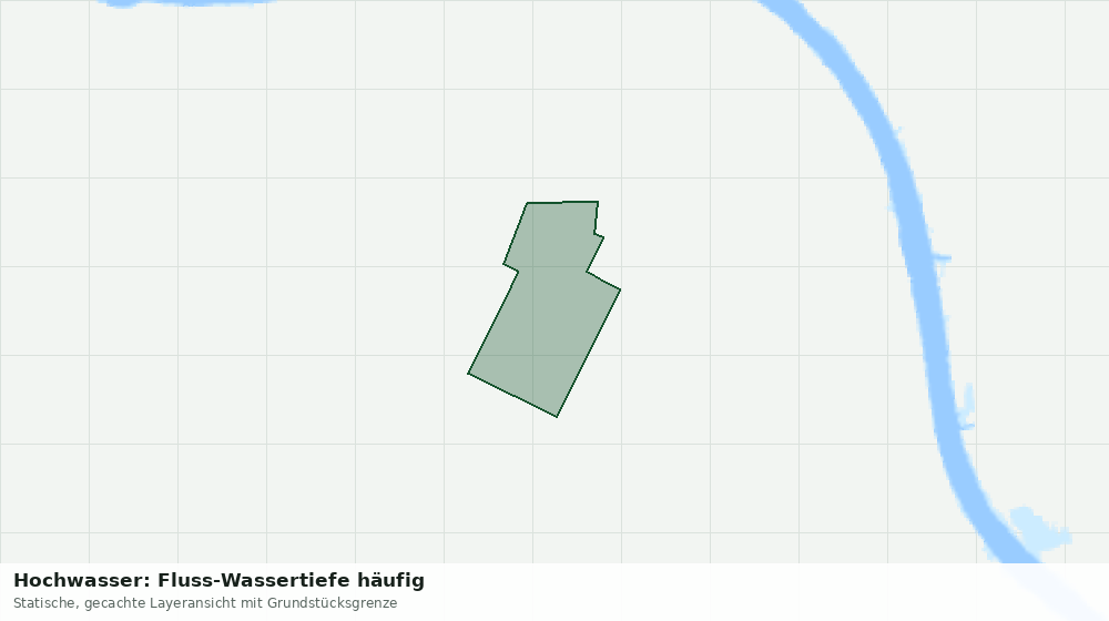 Statische Kartenansicht: Hochwasser: Fluss-Wassertiefe häufig