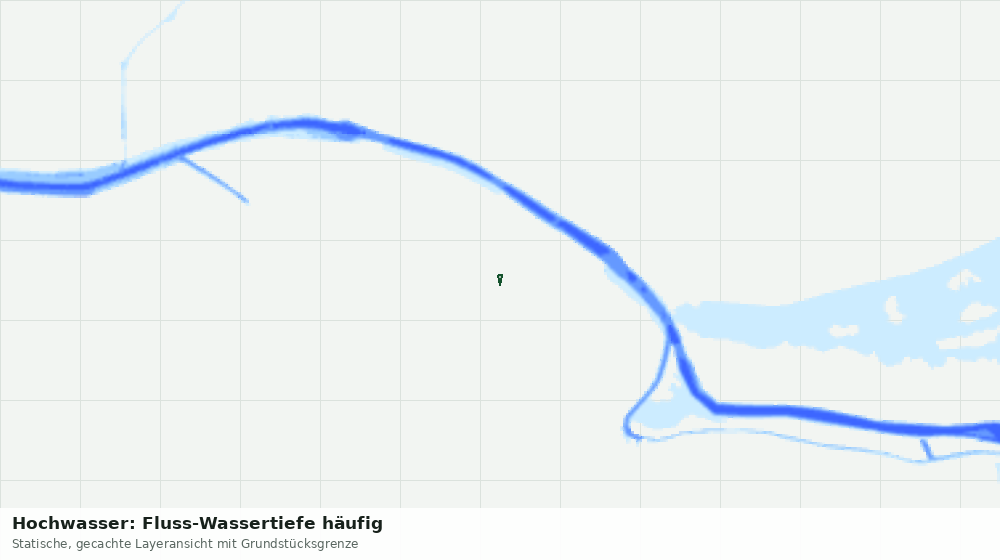 Statische Kartenansicht: Hochwasser: Fluss-Wassertiefe häufig