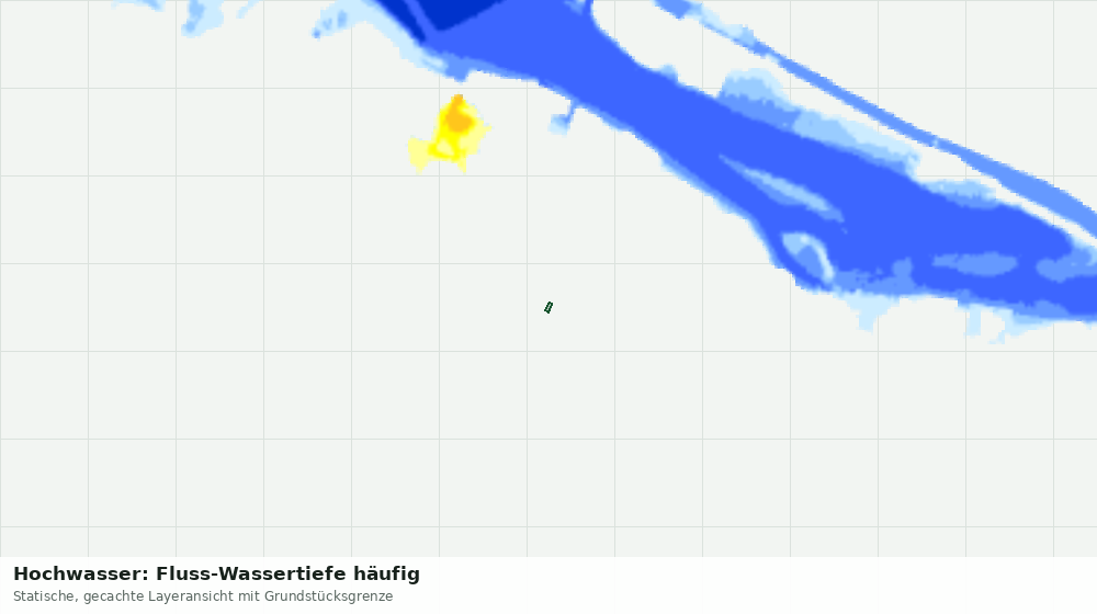 Statische Kartenansicht: Hochwasser: Fluss-Wassertiefe häufig
