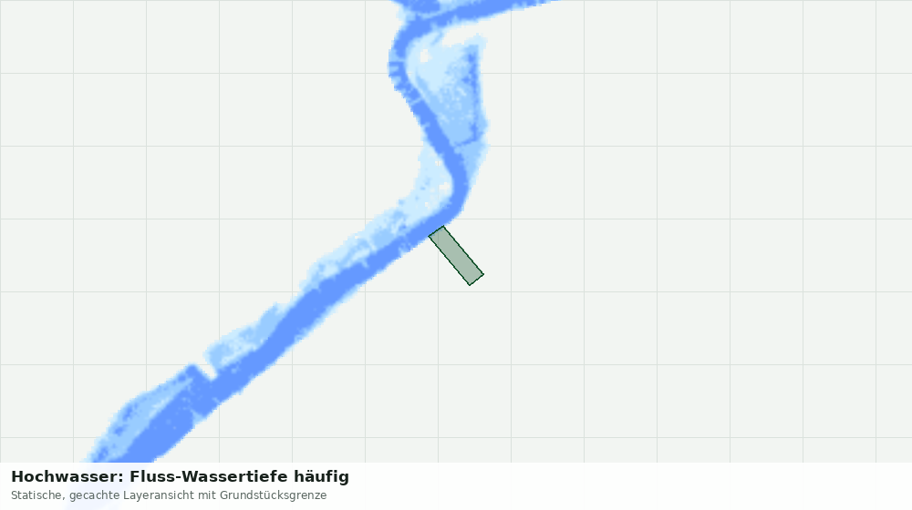 Statische Kartenansicht: Hochwasser: Fluss-Wassertiefe häufig