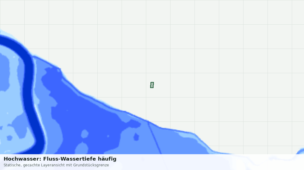Statische Kartenansicht: Hochwasser: Fluss-Wassertiefe häufig