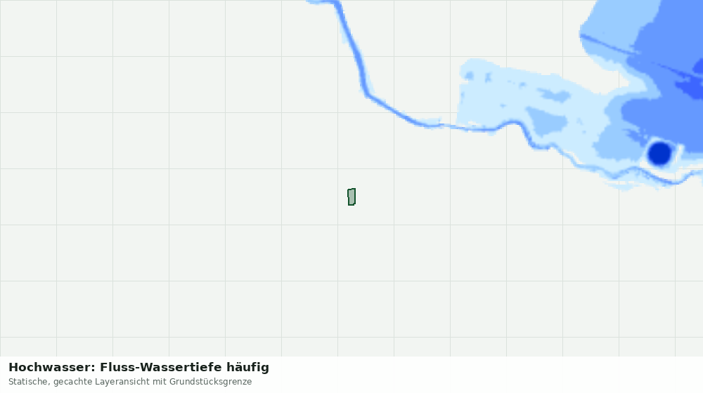 Statische Kartenansicht: Hochwasser: Fluss-Wassertiefe häufig