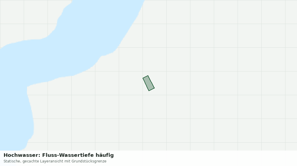 Statische Kartenansicht: Hochwasser: Fluss-Wassertiefe häufig