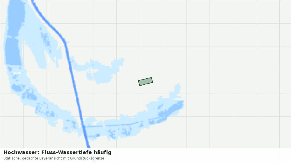 Statische Kartenansicht: Hochwasser: Fluss-Wassertiefe häufig