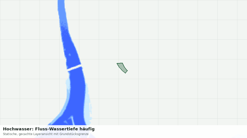 Statische Kartenansicht: Hochwasser: Fluss-Wassertiefe häufig