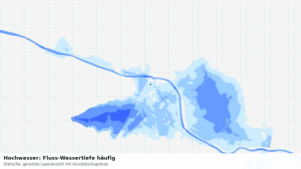 Statische Kartenansicht: Hochwasser: Fluss-Wassertiefe häufig
