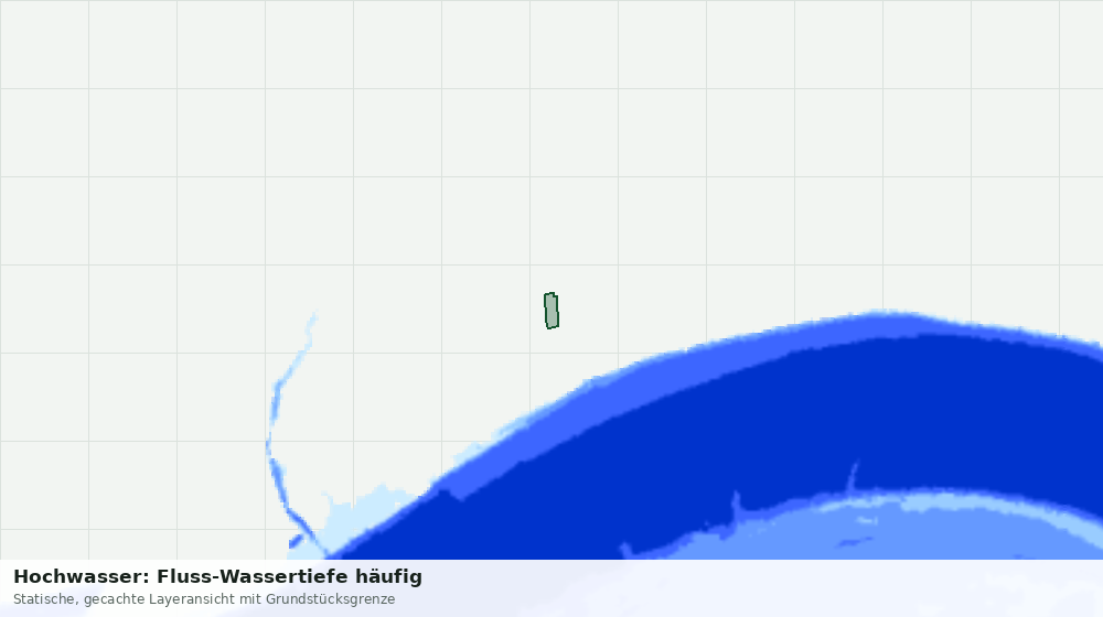 Statische Kartenansicht: Hochwasser: Fluss-Wassertiefe häufig