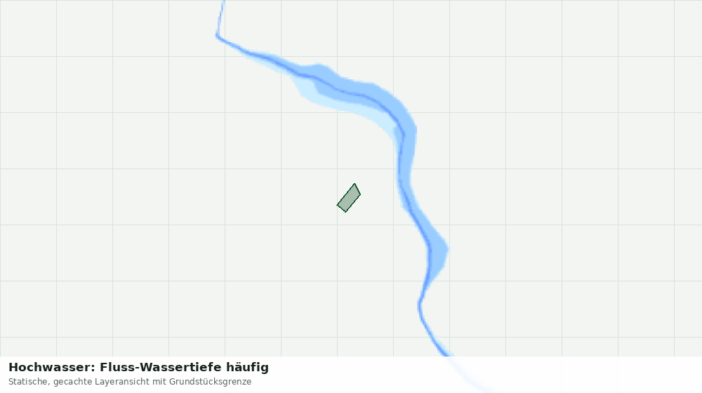 Statische Kartenansicht: Hochwasser: Fluss-Wassertiefe häufig