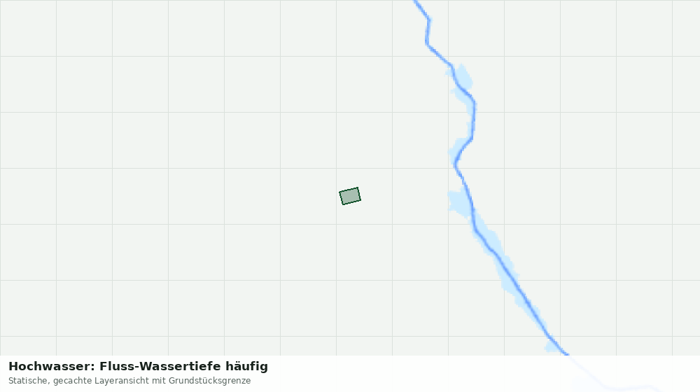 Statische Kartenansicht: Hochwasser: Fluss-Wassertiefe häufig