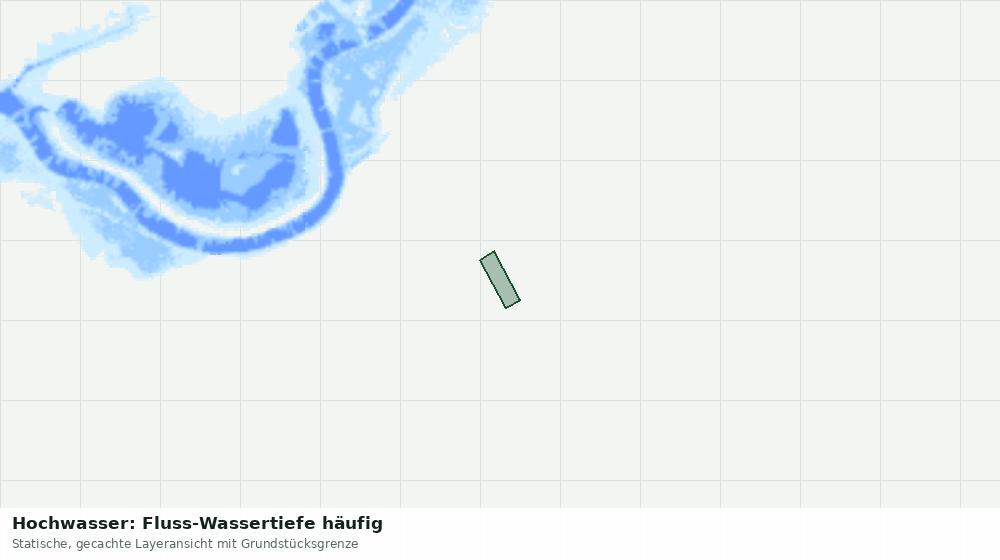 Statische Kartenansicht: Hochwasser: Fluss-Wassertiefe häufig
