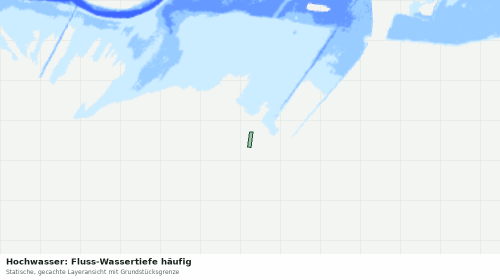 Statische Kartenansicht: Hochwasser: Fluss-Wassertiefe häufig
