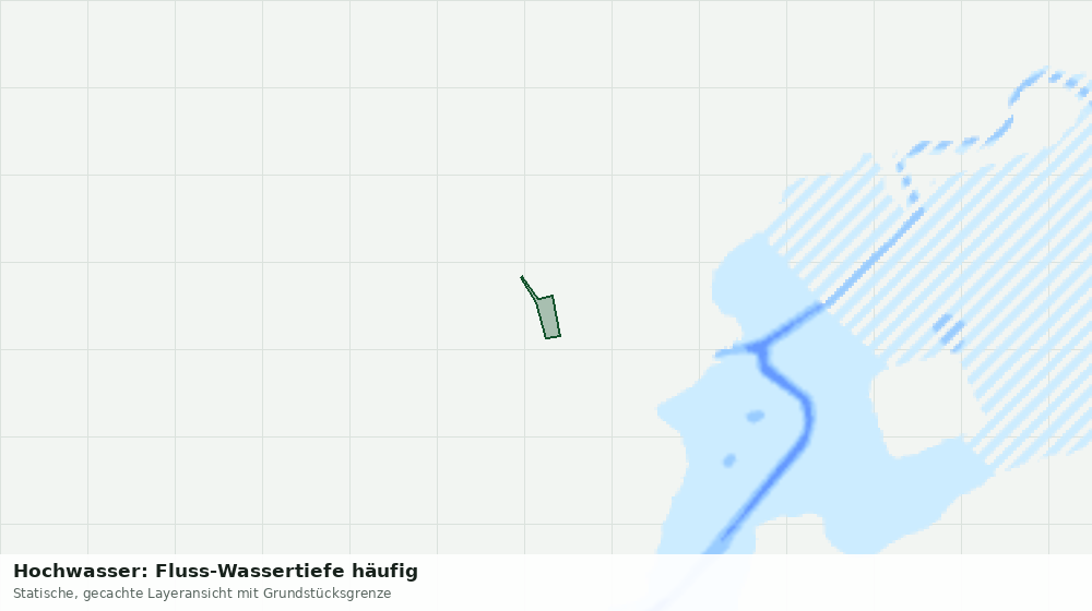 Statische Kartenansicht: Hochwasser: Fluss-Wassertiefe häufig