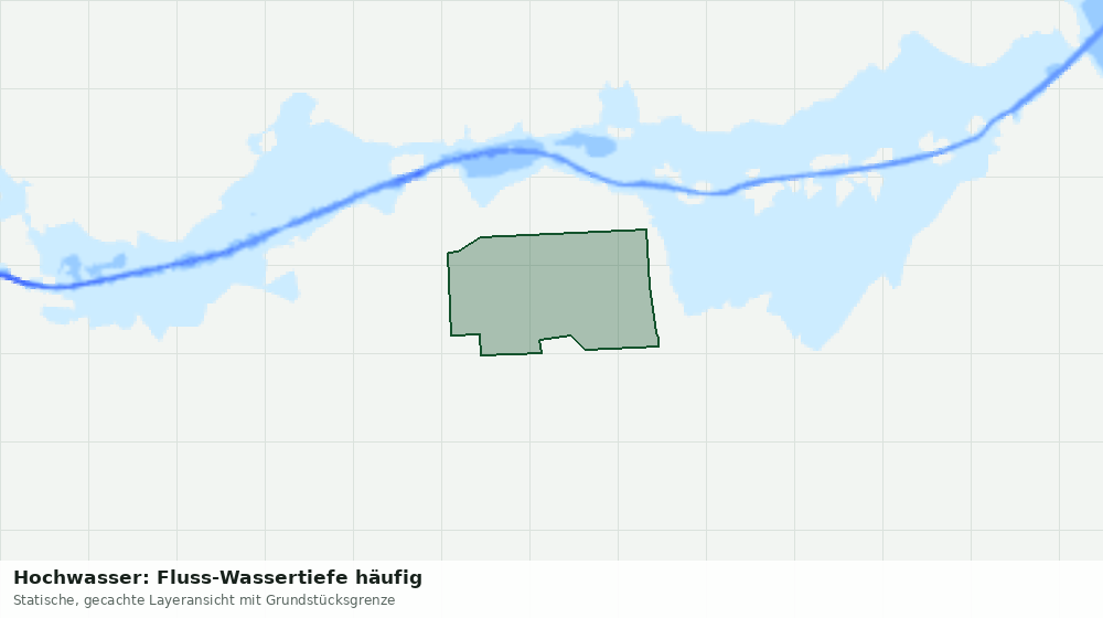 Statische Kartenansicht: Hochwasser: Fluss-Wassertiefe häufig