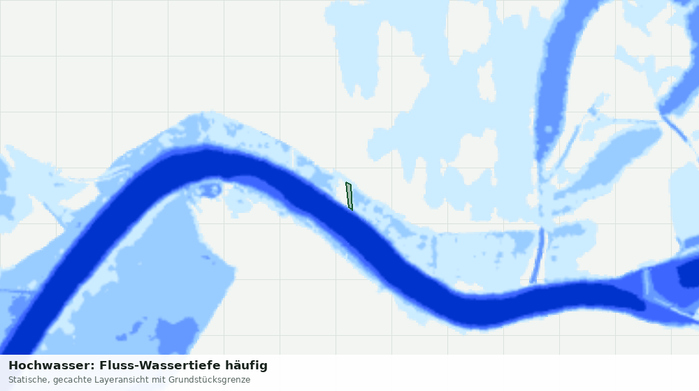 Statische Kartenansicht: Hochwasser: Fluss-Wassertiefe häufig