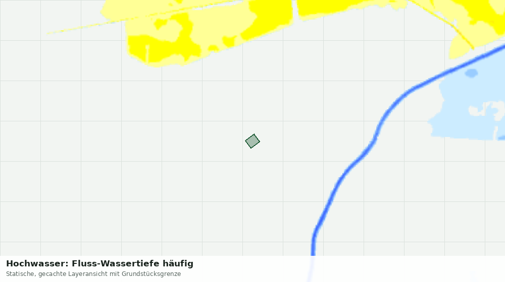 Statische Kartenansicht: Hochwasser: Fluss-Wassertiefe häufig