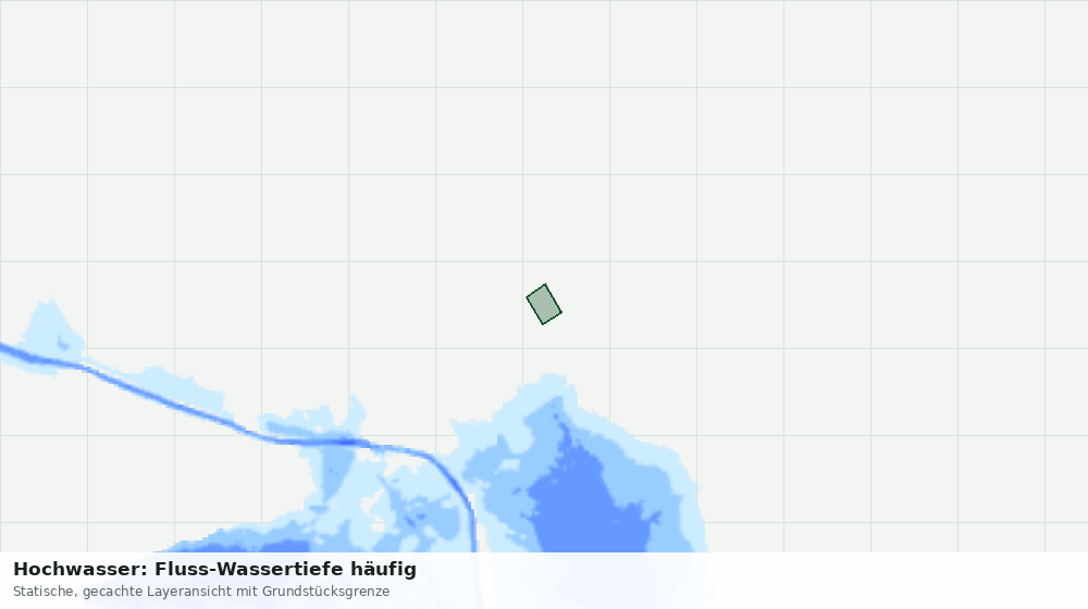 Statische Kartenansicht: Hochwasser: Fluss-Wassertiefe häufig
