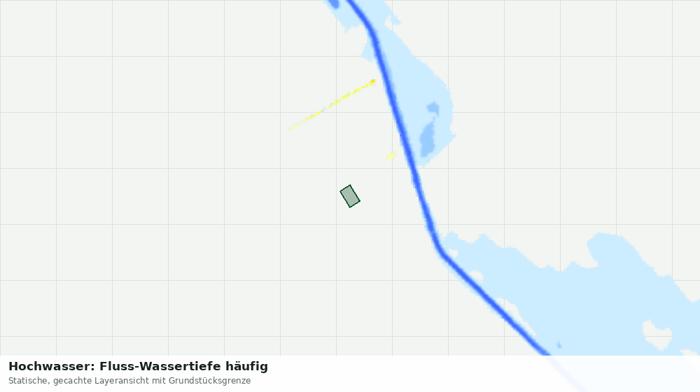 Statische Kartenansicht: Hochwasser: Fluss-Wassertiefe häufig