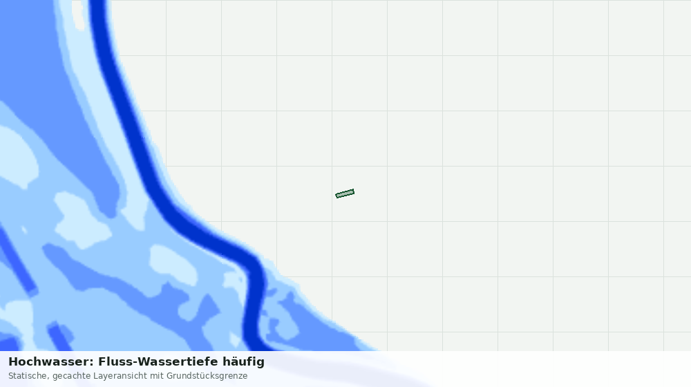 Statische Kartenansicht: Hochwasser: Fluss-Wassertiefe häufig