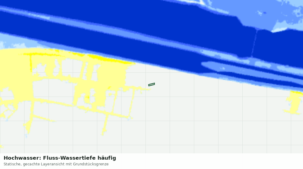 Statische Kartenansicht: Hochwasser: Fluss-Wassertiefe häufig