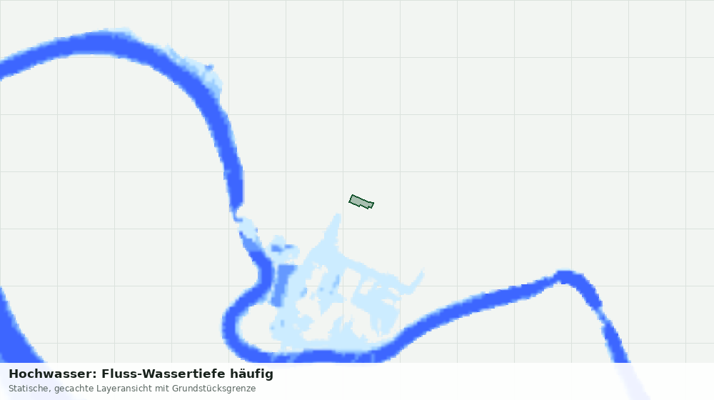 Statische Kartenansicht: Hochwasser: Fluss-Wassertiefe häufig