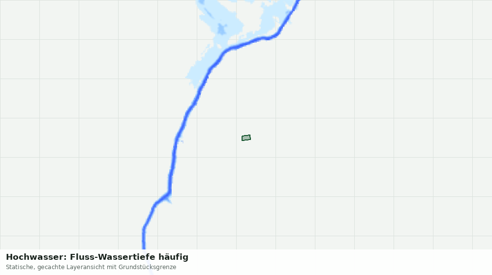 Statische Kartenansicht: Hochwasser: Fluss-Wassertiefe häufig