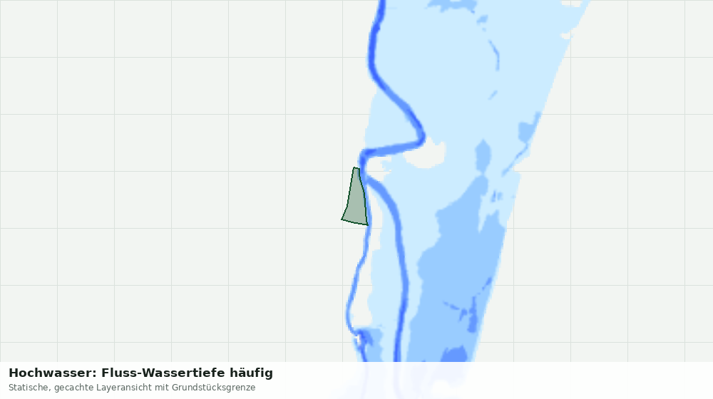 Statische Kartenansicht: Hochwasser: Fluss-Wassertiefe häufig