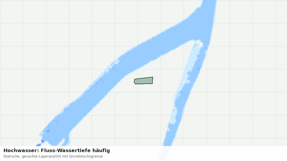 Statische Kartenansicht: Hochwasser: Fluss-Wassertiefe häufig