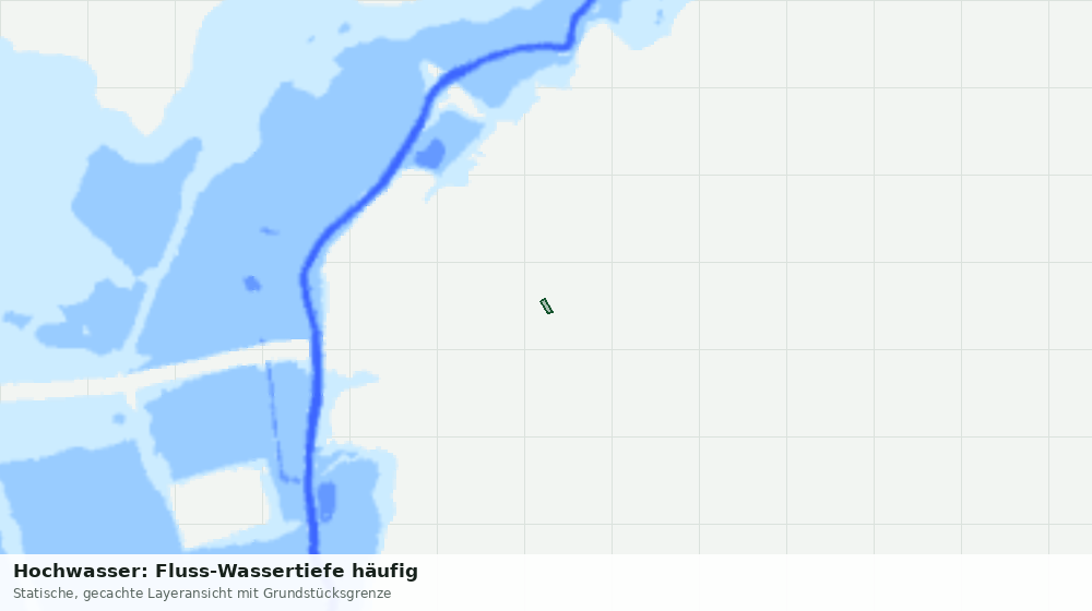 Statische Kartenansicht: Hochwasser: Fluss-Wassertiefe häufig