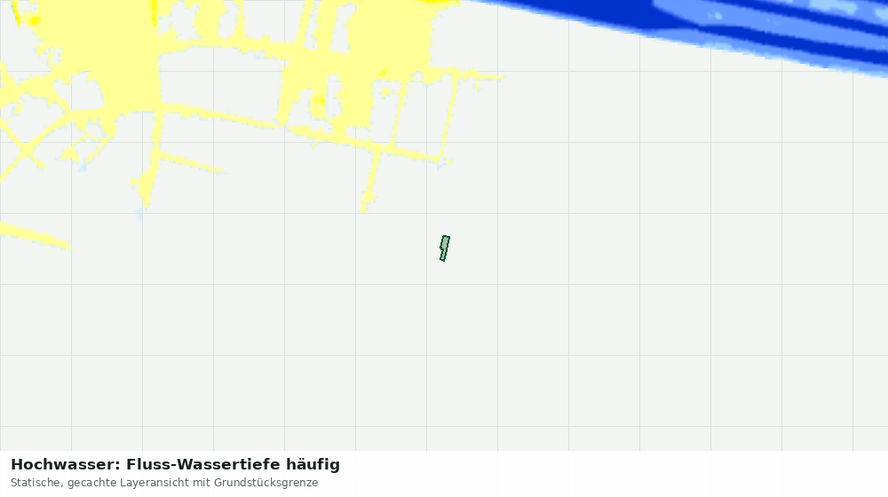 Statische Kartenansicht: Hochwasser: Fluss-Wassertiefe häufig