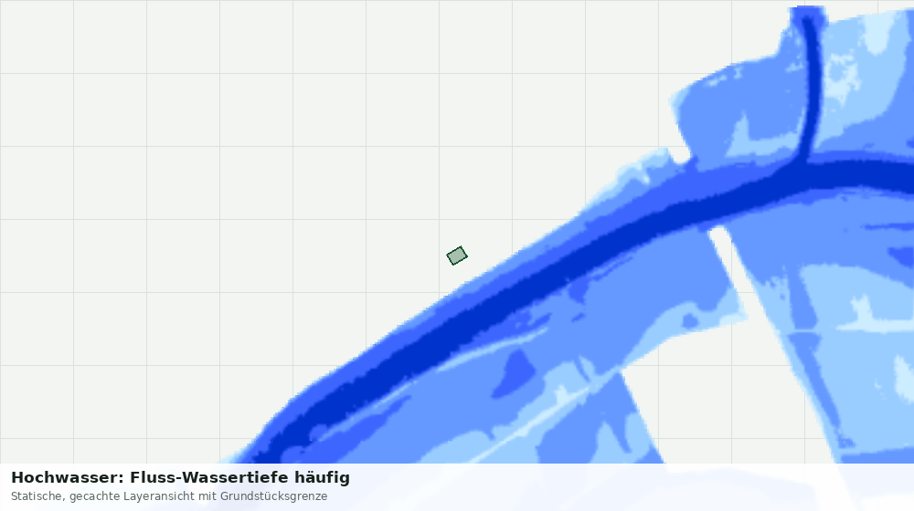 Statische Kartenansicht: Hochwasser: Fluss-Wassertiefe häufig