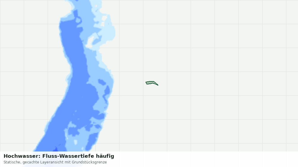 Statische Kartenansicht: Hochwasser: Fluss-Wassertiefe häufig