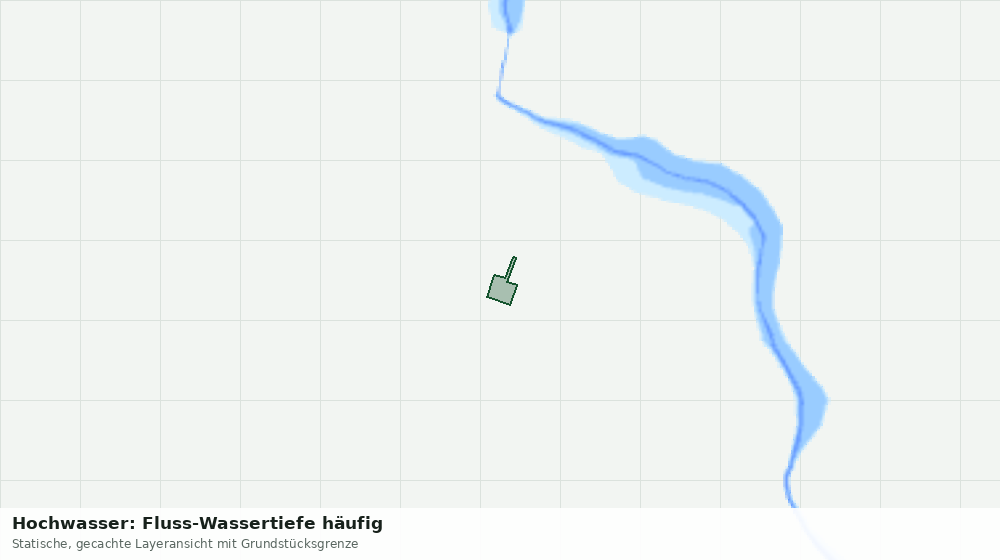 Statische Kartenansicht: Hochwasser: Fluss-Wassertiefe häufig