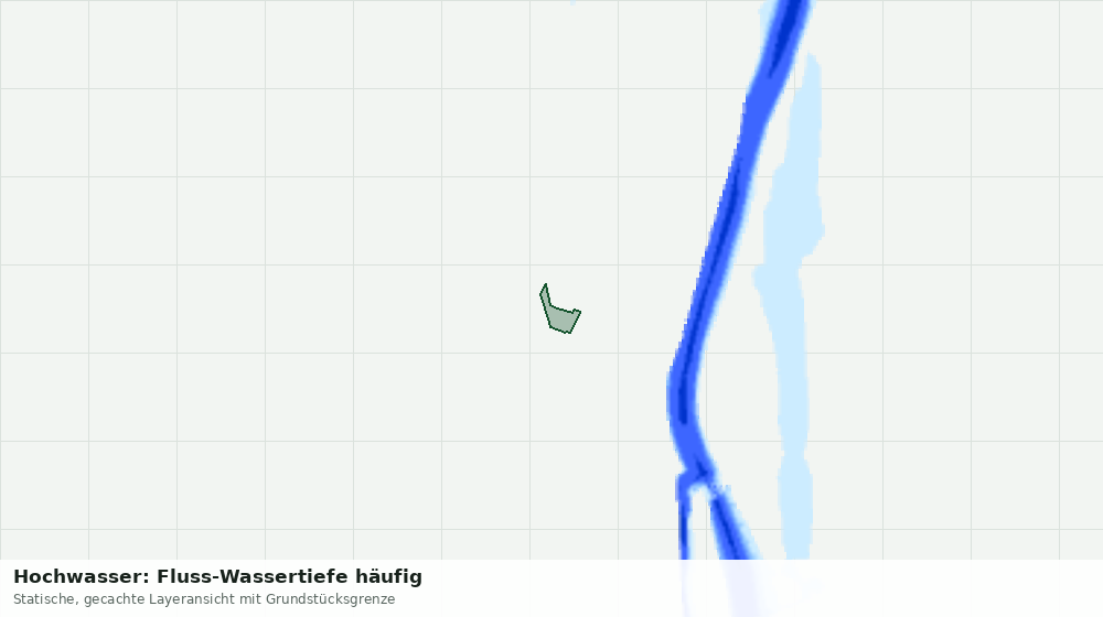 Statische Kartenansicht: Hochwasser: Fluss-Wassertiefe häufig
