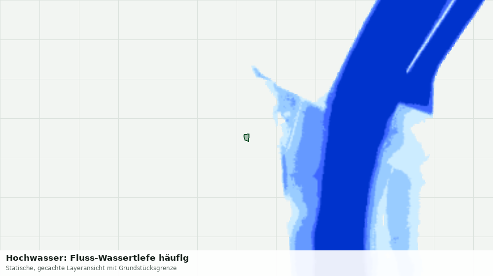 Statische Kartenansicht: Hochwasser: Fluss-Wassertiefe häufig