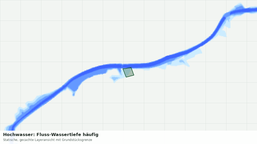 Statische Kartenansicht: Hochwasser: Fluss-Wassertiefe häufig