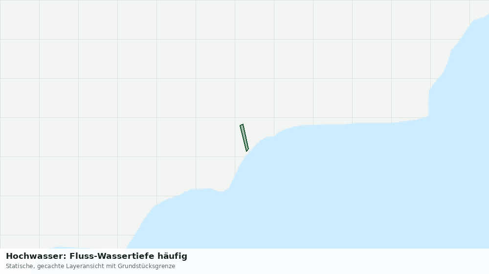 Statische Kartenansicht: Hochwasser: Fluss-Wassertiefe häufig