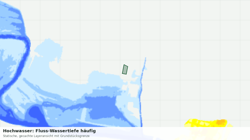 Statische Kartenansicht: Hochwasser: Fluss-Wassertiefe häufig