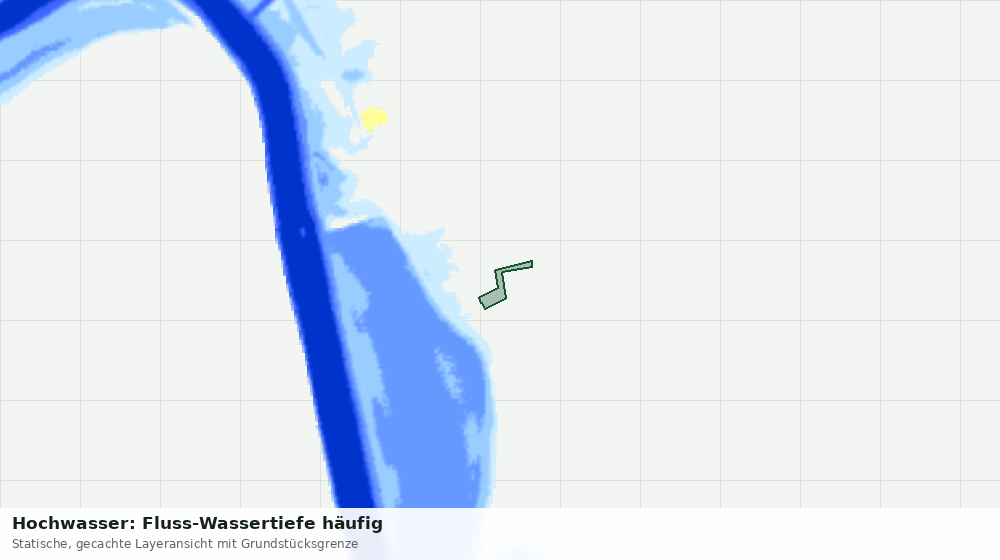 Statische Kartenansicht: Hochwasser: Fluss-Wassertiefe häufig