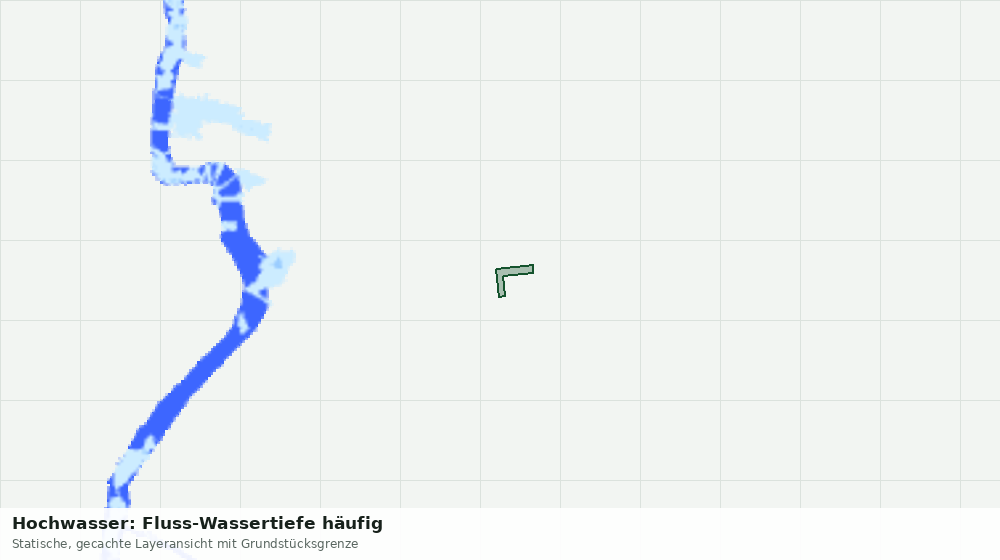Statische Kartenansicht: Hochwasser: Fluss-Wassertiefe häufig