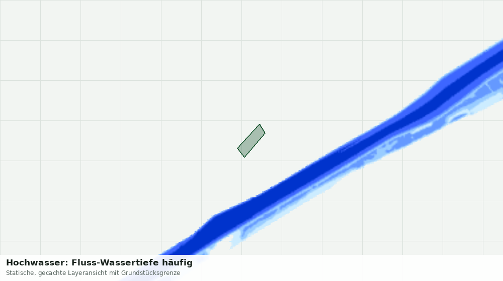 Statische Kartenansicht: Hochwasser: Fluss-Wassertiefe häufig