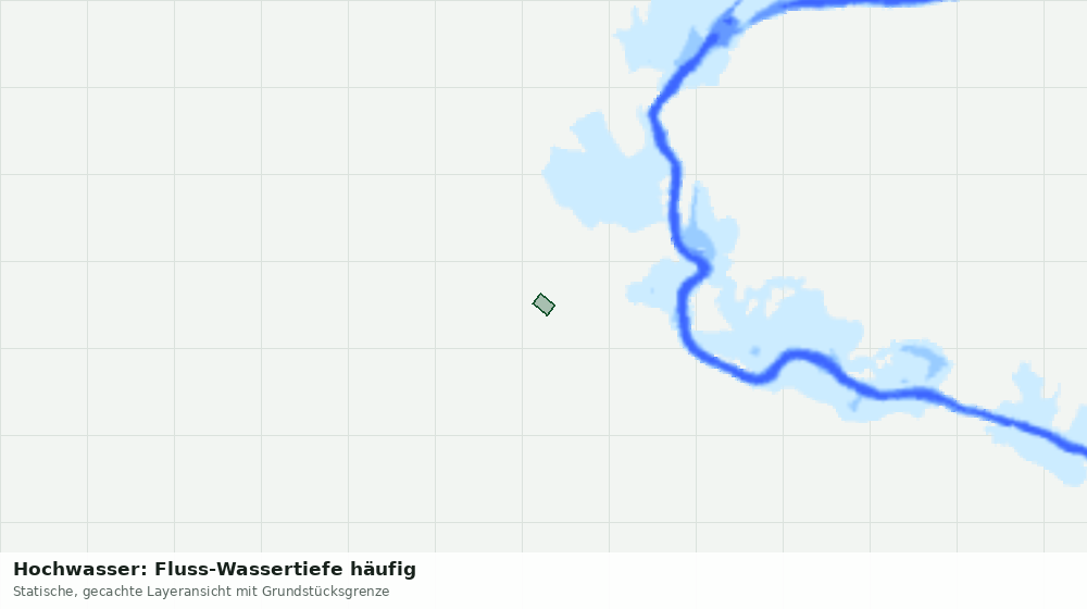 Statische Kartenansicht: Hochwasser: Fluss-Wassertiefe häufig