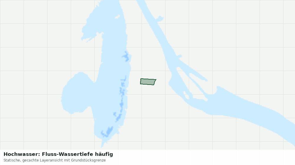 Statische Kartenansicht: Hochwasser: Fluss-Wassertiefe häufig