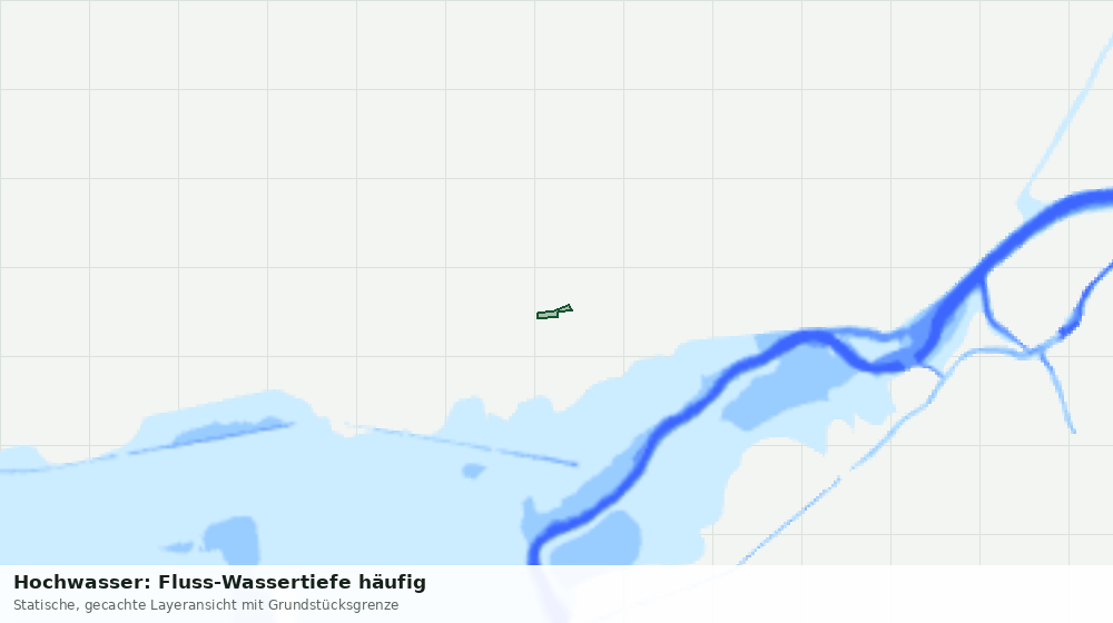 Statische Kartenansicht: Hochwasser: Fluss-Wassertiefe häufig